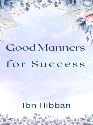 cover image of Good Manners  for Success
